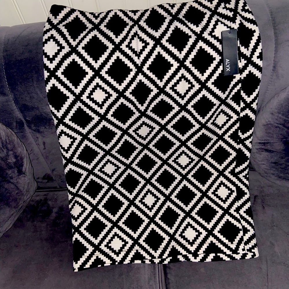 Black & white  Color block pencil skirt size X-Large